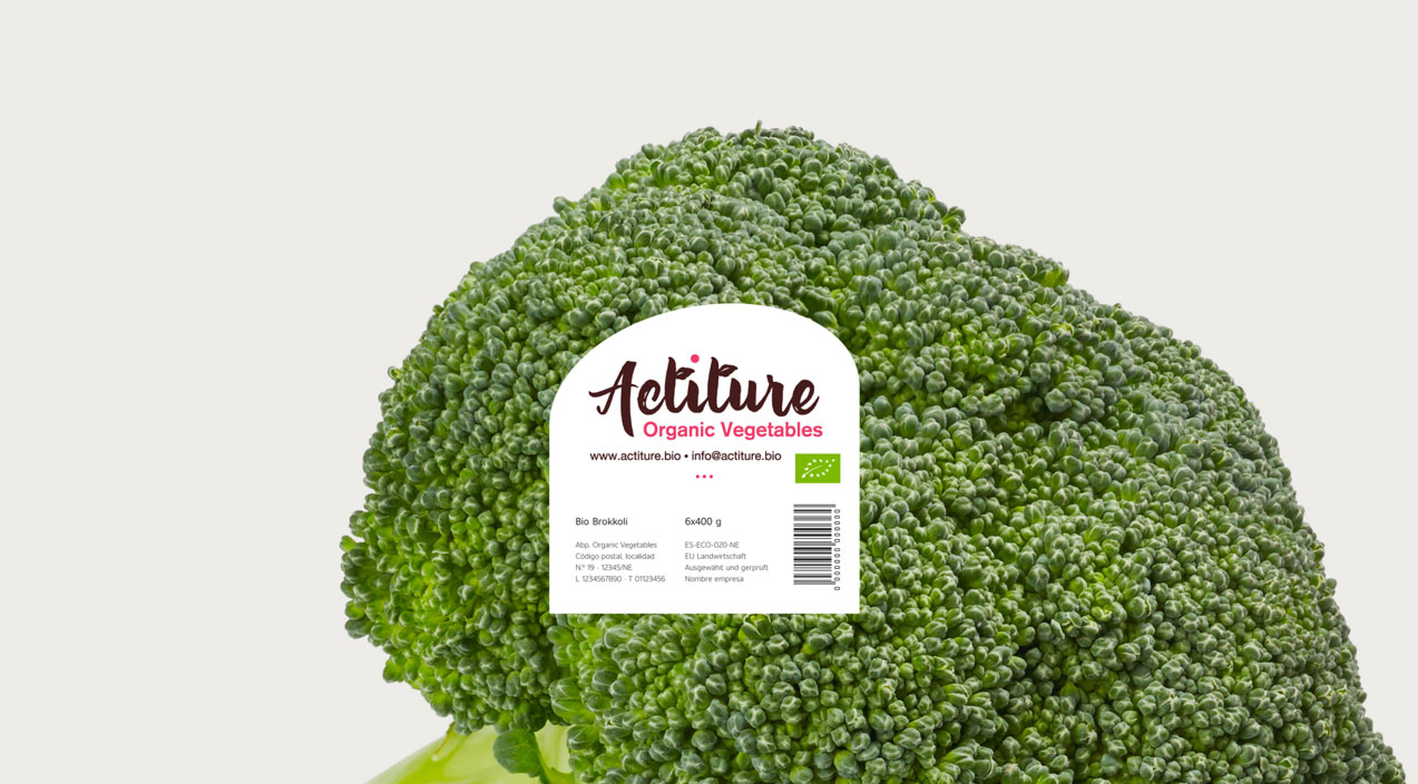 ident_actiture_adhesivo diseño de etiqueta alimenticia de Actiture