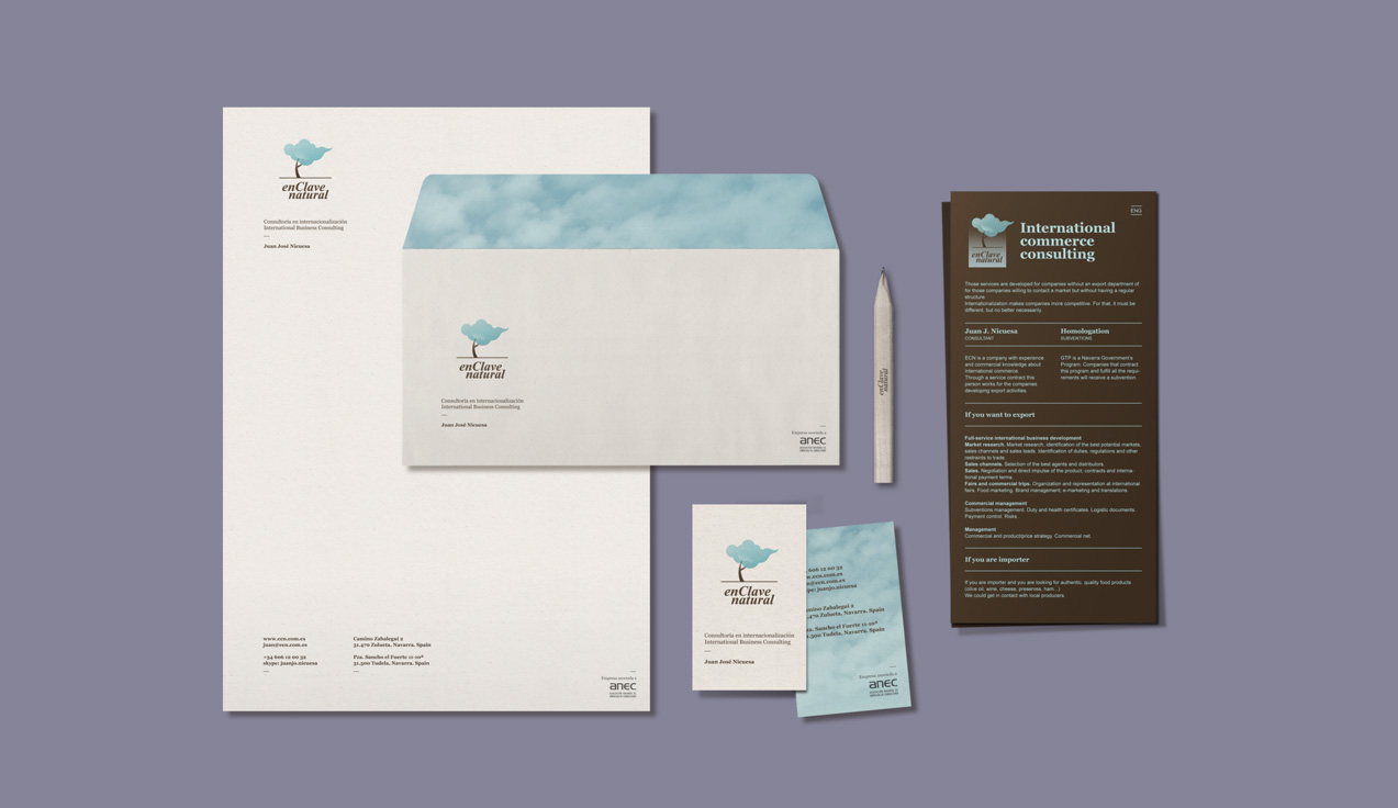 ident_ecn_papeleria Diseño de papelería corporativa de En Clave Natural