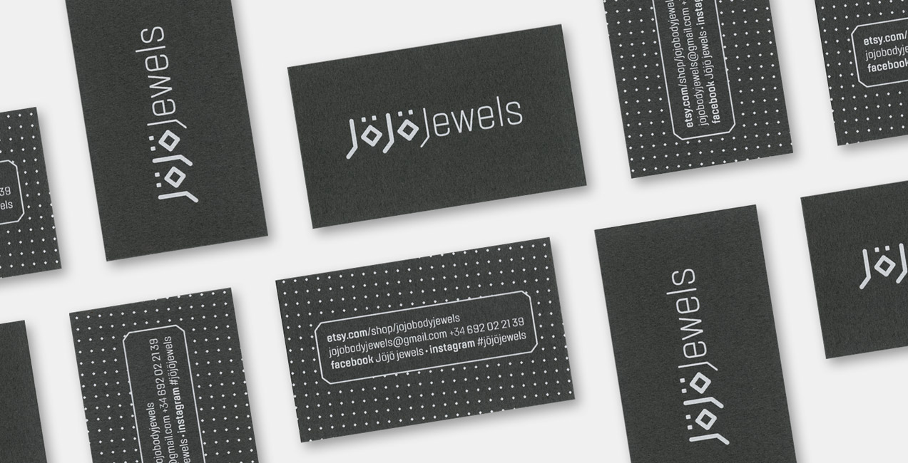 ident_jojo_tarjetas diseño de tarjetas de visita de jojo jewels