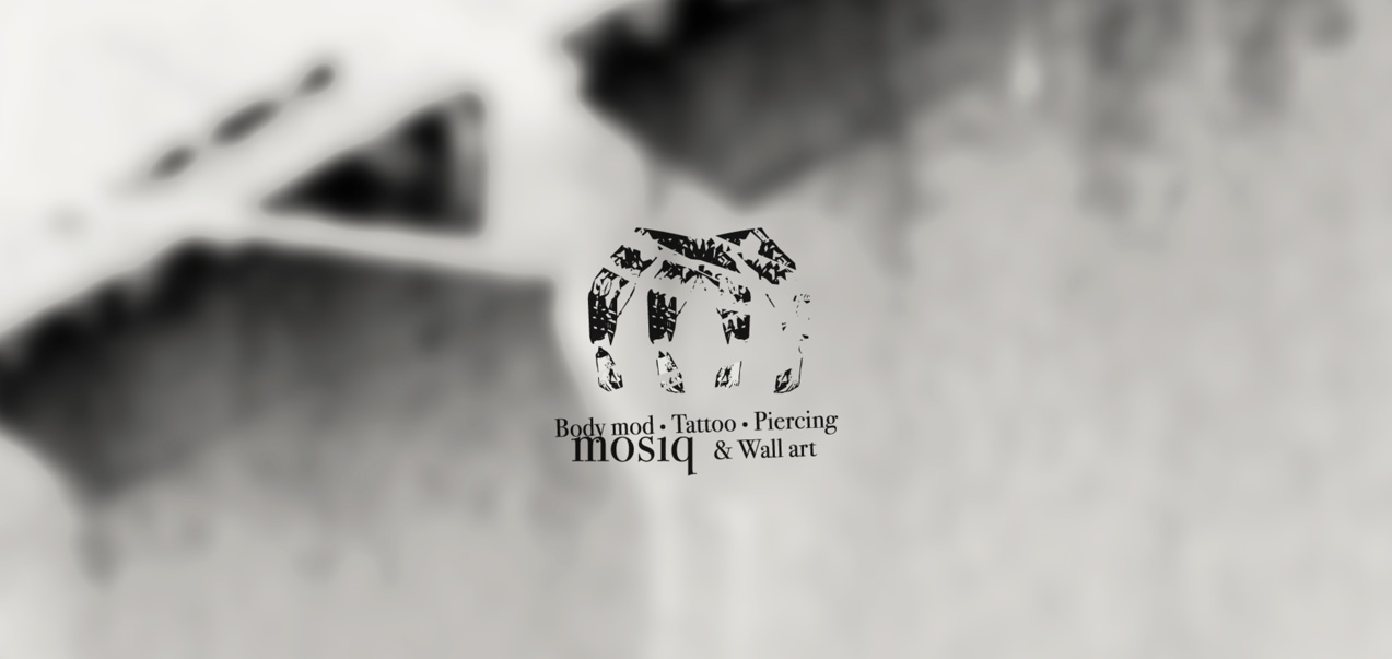 ident_mosiq_logo_lluvia_act diseño de logotipo de mosiq body mod tattoo piercing & wall art