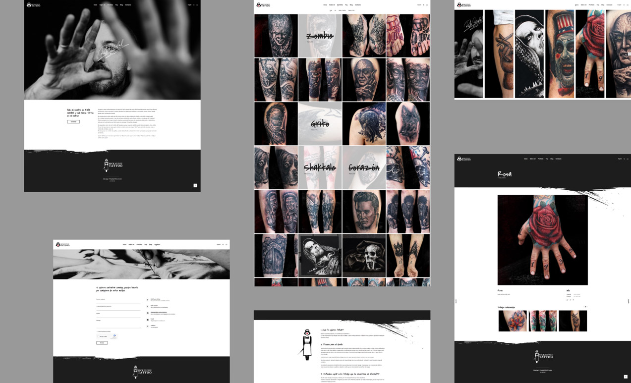 ident_sicknurse_web_mosaico diseño de página web de Sick Nurse Tattoo
