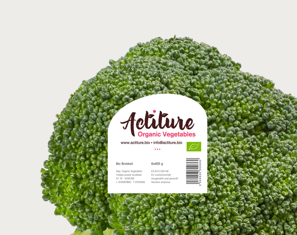 diseño de pegatina para productos de Actiture