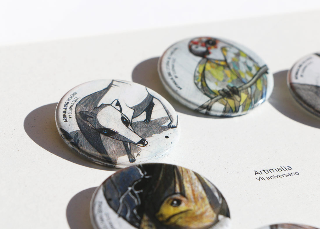 ©All rights reserved - Minimizan diseño de material promocional para Artimalia