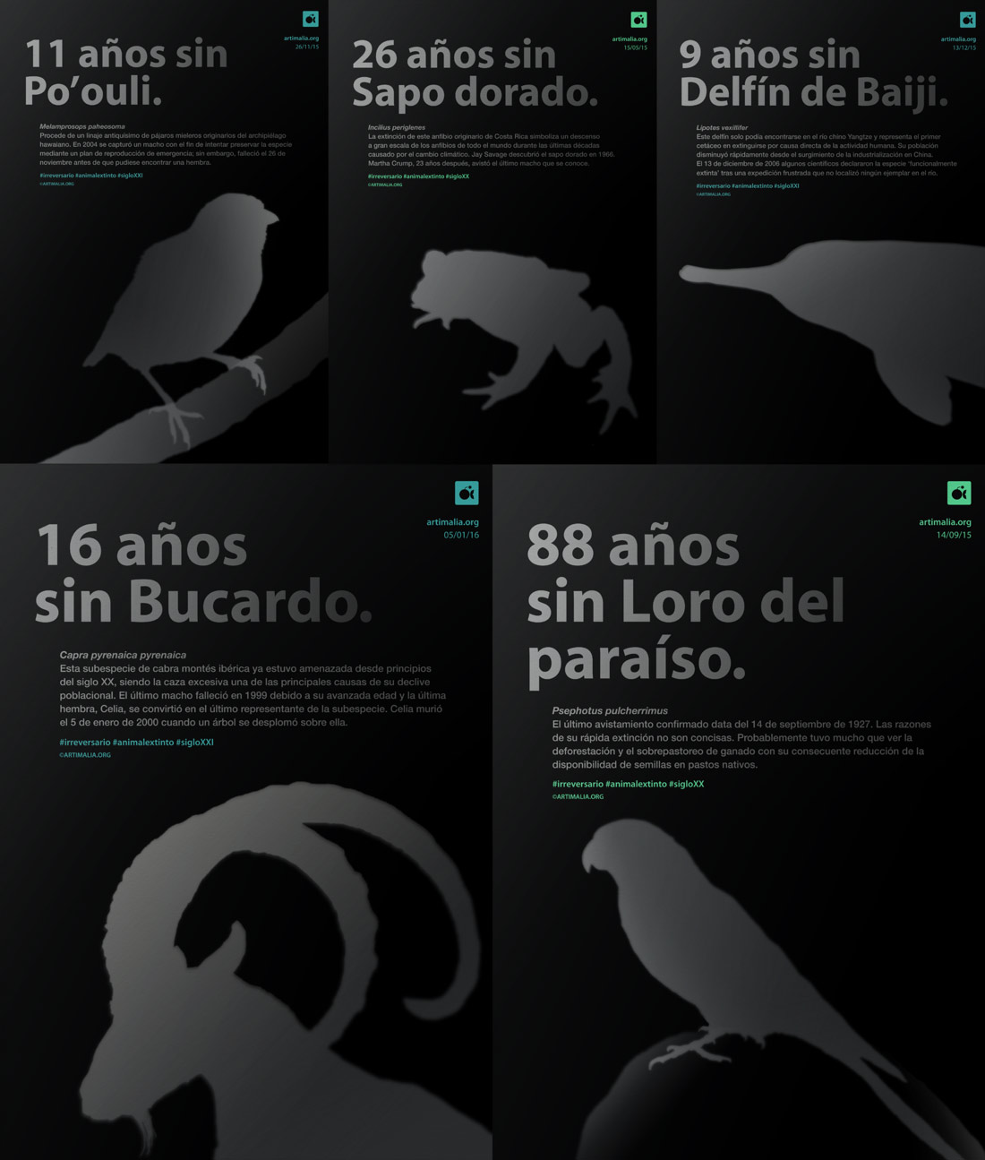 ©All rights reserved - Minimizan diseño de carteles para Artimalia