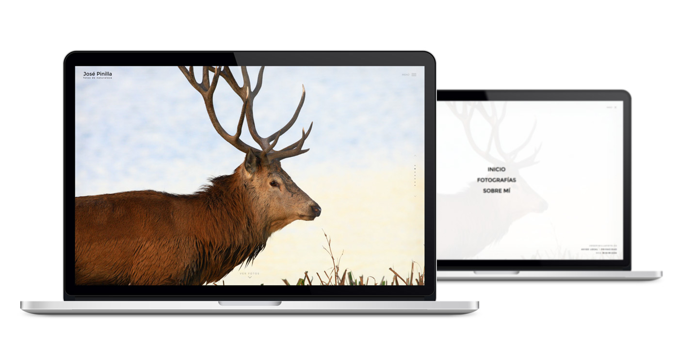Pagina web para albumes fotograficos de paisaje y naturaleza diseño de menú para pagina web para albumes fotograficos de paisaje y naturaleza