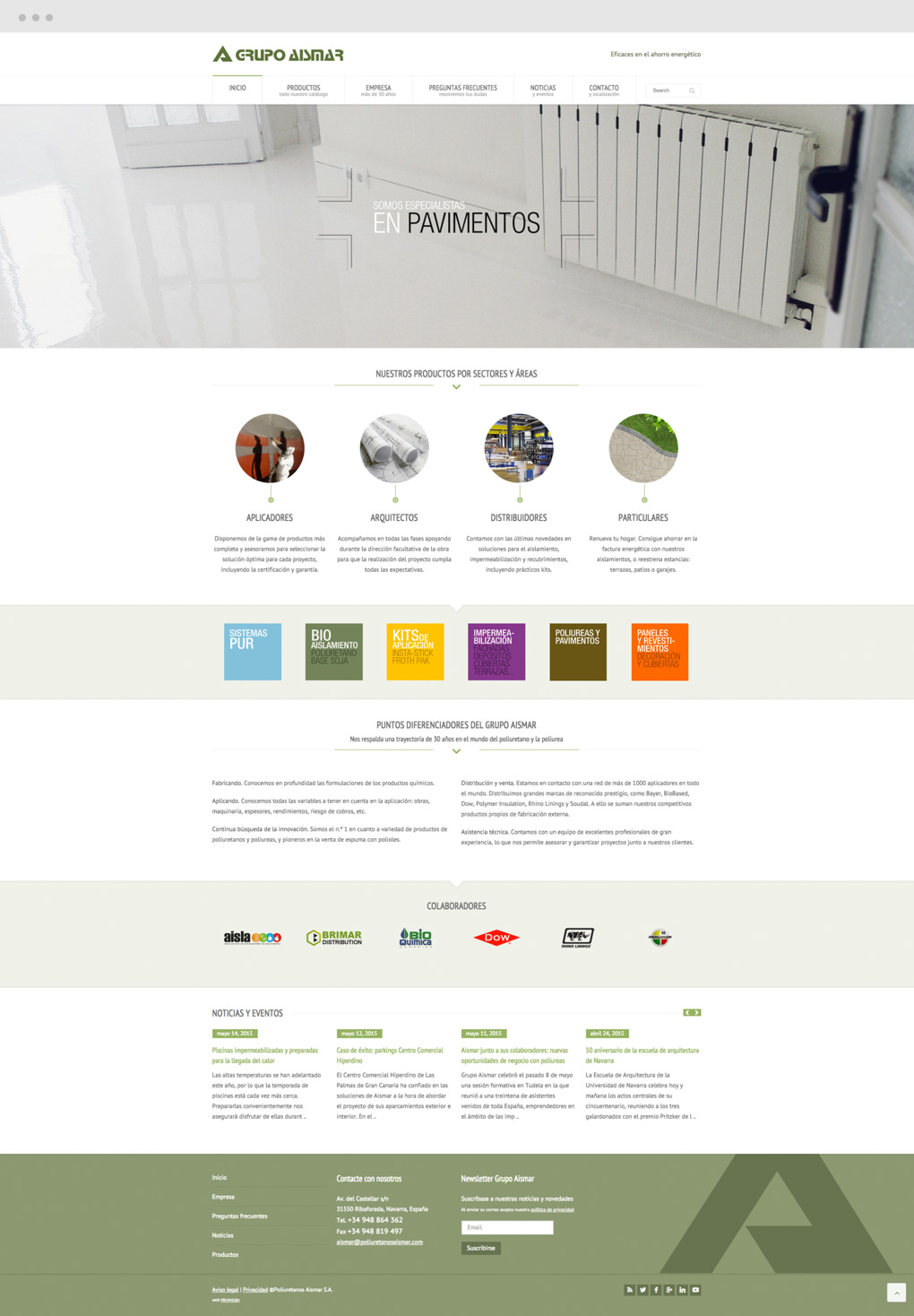pagina_web_aismar_pantalla20_inicio Diseño de página de Inicio para Grupo Aismar