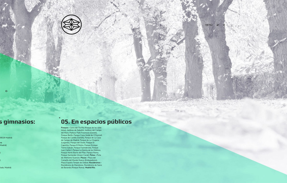 pagina_web_exito28madrid_carrusel_4 diseño de pantalla de lugares de entrenamiento para Éxito 28 Madrid