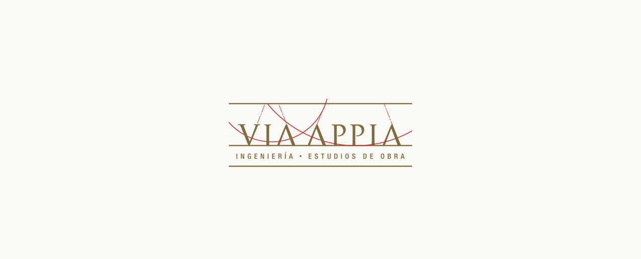 ident_via_appia_isologo_ppal diseño de logotipo sintetizado de Via Appia Ingeniería y Estudios de Obra