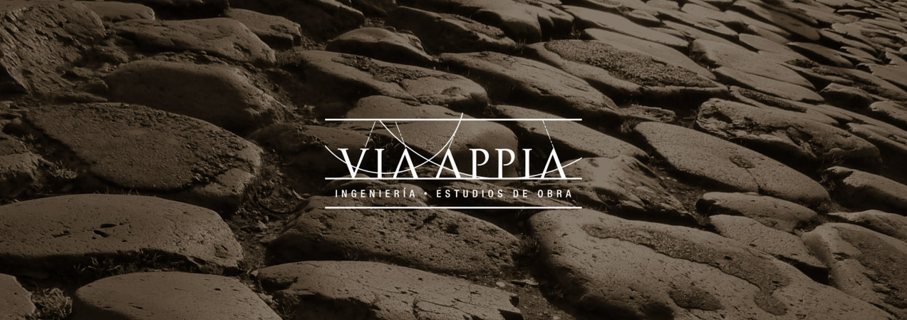 ident_via_appia_isologo_ppal_neg diseño de banner digital para Via Appia Ingeniería y Estudios de Obra