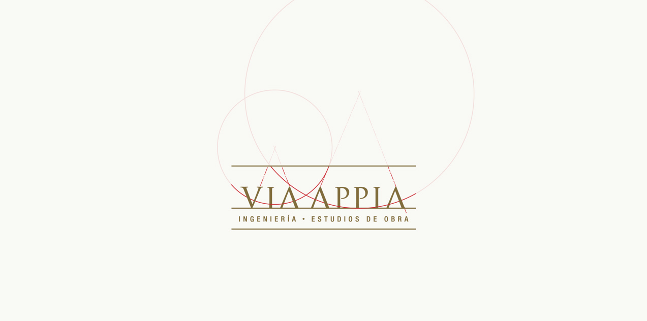 ident_via_appia_logo_process diseño de logotipo de Via Appia Ingeniería y Estudios de Obra