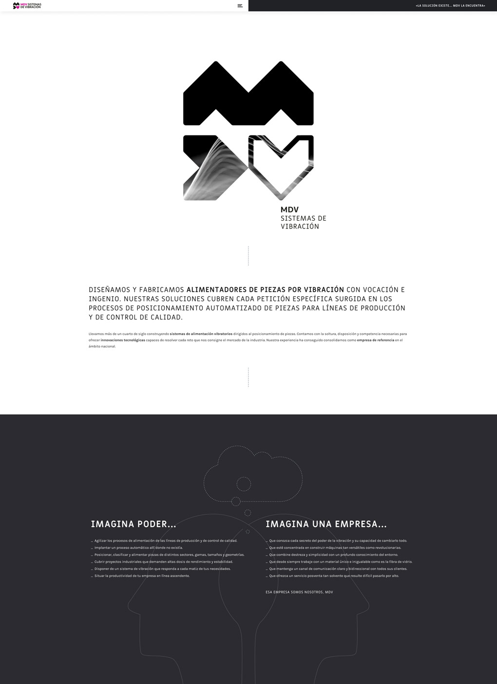 pagina_web_mdv_sistemas_vibracion_pantalla_inicio_1_act rediseño de página web seccion Landing Page para MDV