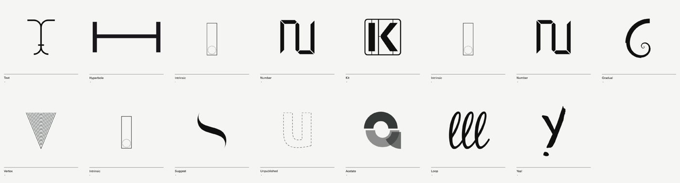 Alphabet design by Minimizán diseño de lámina Alphabet by Minimizán