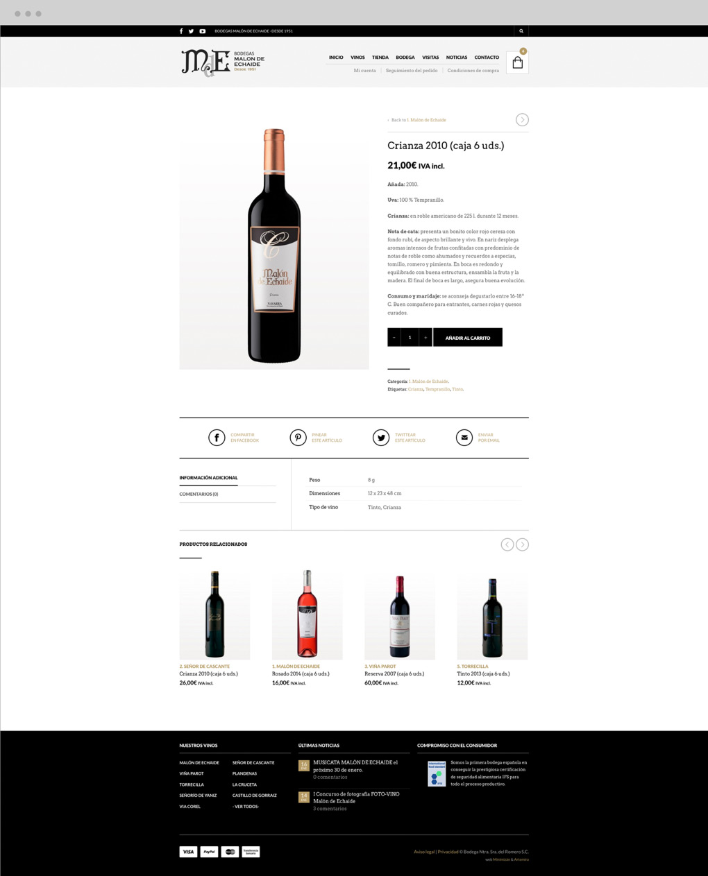 rediseno_tienda_online_malon_echaide_pantalla_vino presentación de rediseño de tienda online para Malón de Echaide sección producto