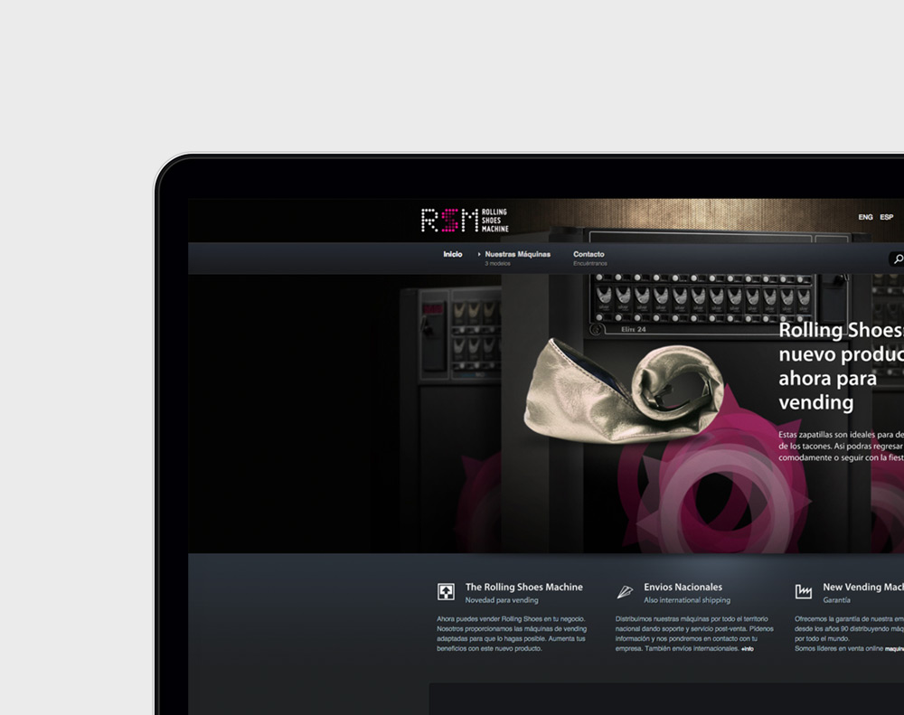 presentación de diseño de tienda online para RSM