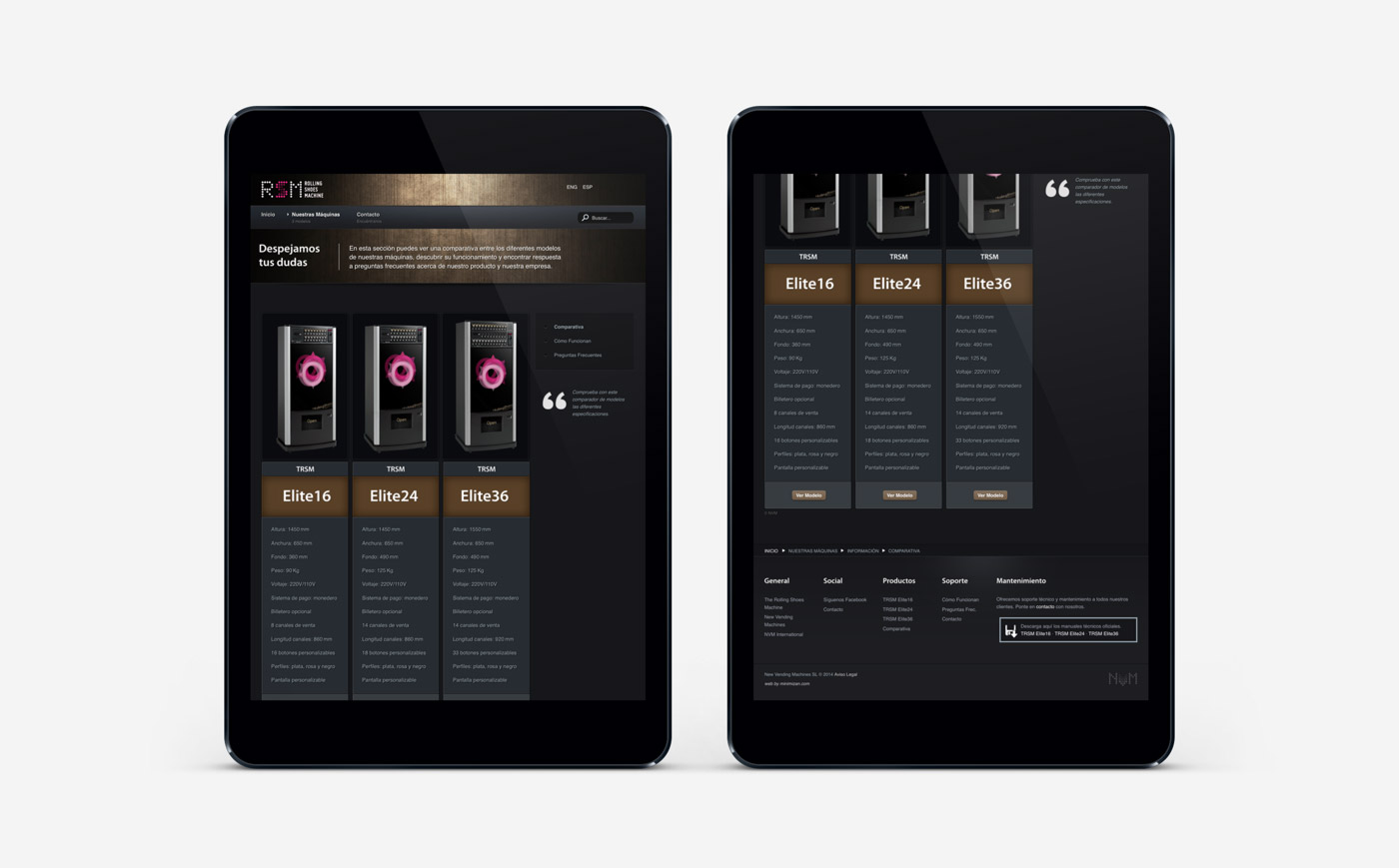 tienda_online_rsm_comparativa diseño de tienda online visualización responsiva en 2 ipads para RSM